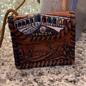 Small leather purse from Italy